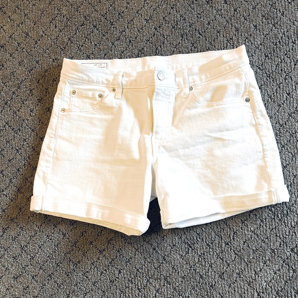 Gap White Denim Shorts 27